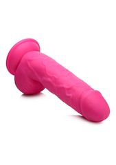 POP 8.25" Dildo with Balls - Pink-thumb-3