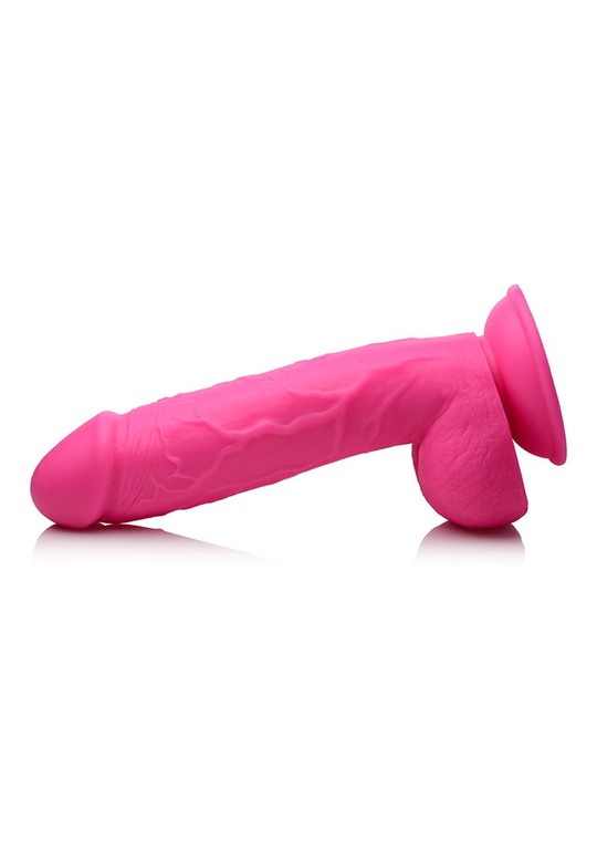 POP 8.25" Dildo with Balls - Pink