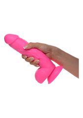POP 8.25" Dildo with Balls - Pink-thumb-10