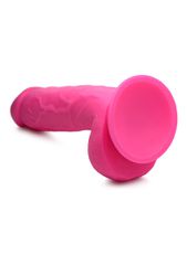 POP 8.25" Dildo with Balls - Pink-thumb-4