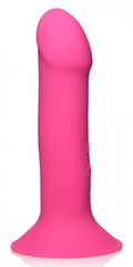XR Brands 10X Squeezable Vibrating Dildo Pink