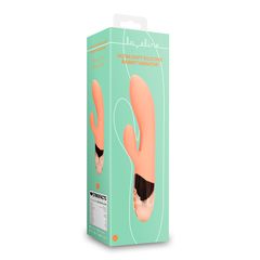 Ultra Soft Silicone Rabbit Vibrator - Ceramic Peach-thumb-2