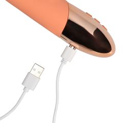 Ultra Soft Silicone Rabbit Vibrator - Ceramic Peach-thumb-9