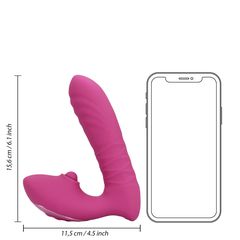 Thrusting and Tapping Vibrator - Powerful Pink *bulk-thumb-6