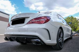 Diffuser Πίσω Προφυλακτήρα Για Mercedes-Benz CLA C117 13-16 Amg 45 Look For Amg Sport Line Version Bumpers Piano Black-thumb-6