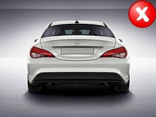 Diffuser Πίσω Προφυλακτήρα Για Mercedes-Benz CLA C117 13-16 Amg 45 Look For Amg Sport Line Version Bumpers Piano Black-thumb-5