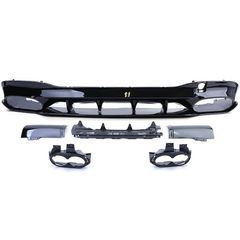 Diffuser Πίσω Προφυλακτήρα Για Mercedes-Benz CLA W118 C118 19+ CLA45 Amg Look Για Amg Sport Line Προφυλακτήρες Piano Black