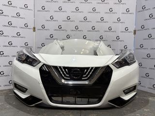 NISSAN MICRA 2017-2024 μούρη κομπλέ λευκό χρώμα