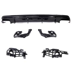 Diffuser Πίσω Προφυλακτήρα Για Mercedes-Benz CLA C117 13-16 Amg 45 Look For Amg Sport Line Version Bumpers Piano Black