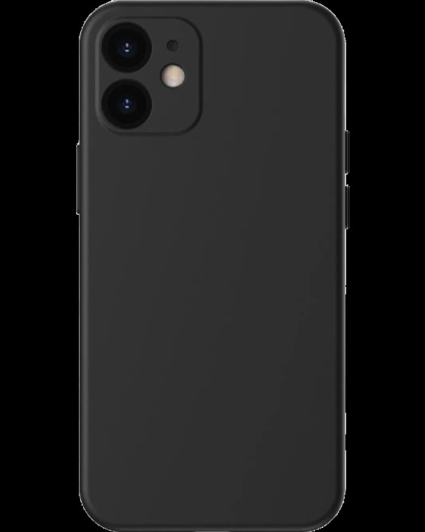 Matt TPU case protect lens for iPhone 12 Mini Black