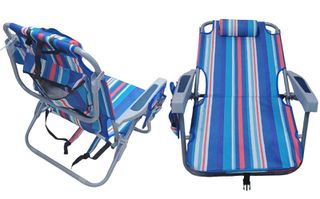 Πτυσσόμενη καρέκλα camping - 1613LV - 241750 - Blue/Green-thumb-1