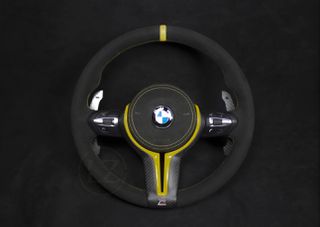 Τιμόνι Alcadara για BMW μαζί με αερόσακο