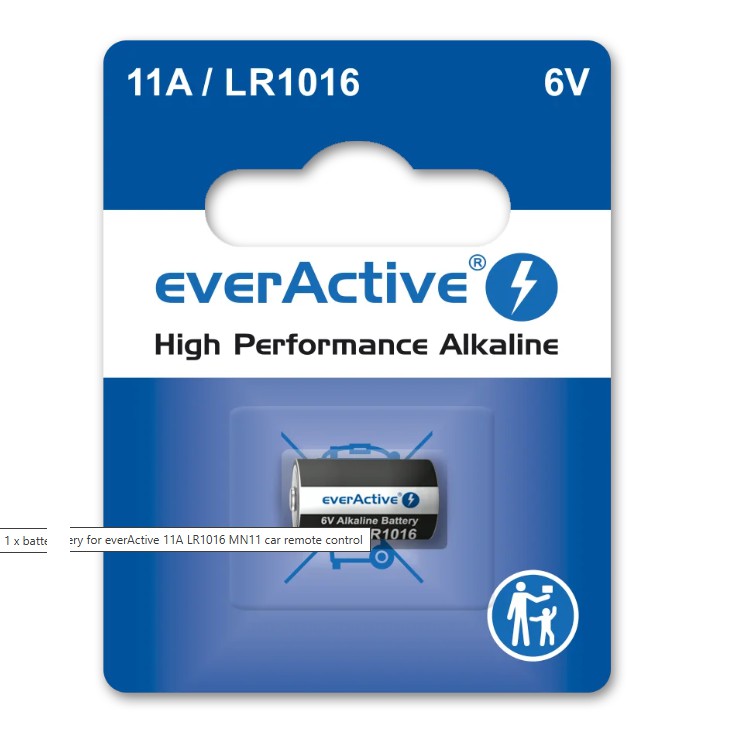 Battery everActive 6V 11A LR1016 MN11 car remote control