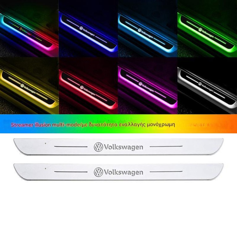 VW Logo Φωτιζόμενα Μαρσπιέ Πόρτας (2τμχ) Dynamic Ambient Light 11 εφέ Φωτισμού ασύρματη εγκατάσταση