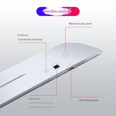 Audi Logo Φωτιζόμενα Μαρσπιέ Πόρτας (4τμχ) Dynamic Ambient Light 11 εφέ Φωτισμού ασύρματη εγκατάσταση-thumb-4