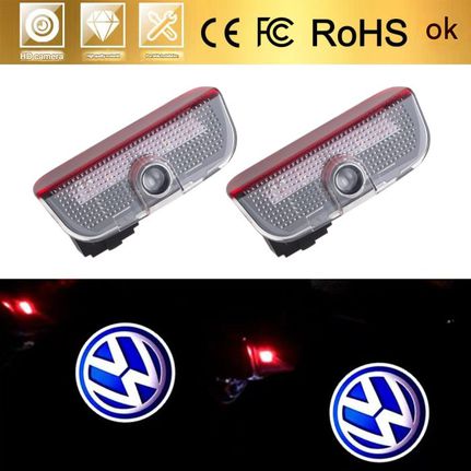 LED Ghost Shadow Προβολείς Πόρτας με Λογότυπο VW – 2 Τεμ., Plug & Play, Laser HD, για Passat/Golf/Tiguan κ.α.