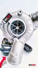 Billet Wheel GTB1756VK Hybrid Turbo Upgrade vacuum converted with a welded 1.9/2.0 TDI Manifold