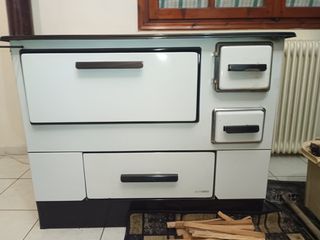 Μασίνα Μαντεμένια Εμαγιέ XXXL 18.5kW Γερμανική Ενεργειακής Κλάσης "Α"-  Μεταλλική Ξυλόσομπα με Φούρνο 18.5kW – Με Υψηλό Βαθμό Απόδοσης (88%)