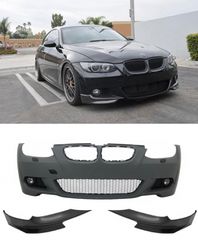 ΠΡΟΦΥΛΑΚΤΗΡΑΣ ΕΜΠΡΟΣ BMW 3 Series E92 E93 (2006-2009) with Bumper Splitters Spoiler Non-LCI Coupe Cabrio M-Technik Design