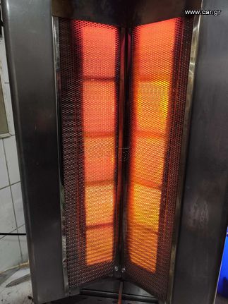 Γυριέρα διπλή Panaritis gas RGV10 150kg γυρο