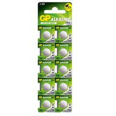 10 x Alkaline Mini GP Battery 186/G12/AG12/L1142/LR43/V12GA/RW84/D186