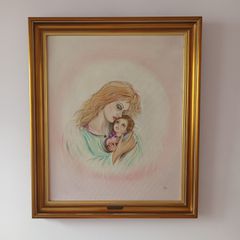 Ηρώ Τσινοπούλου.Πίνακας ζωγραφικής  66χ55 εκ