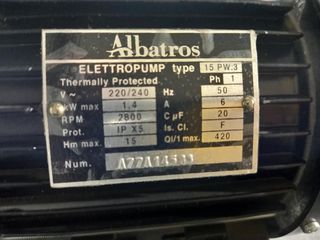 αντλια τζακουζι υδρομασαζ αριστη κατασταση