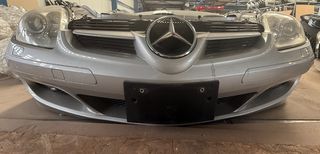 mercedes slk 171 2004-2008 εμπρος προφυλακτήρας κομπλέ με μάσκα,σίτες,προβολάκια και εσωτερικά πλαστικά