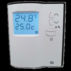 Ψηφιακός θερμοστάτης χώρου επίτοιχος iQ100.3SW θέρμανσης & δροσισμού με 2 εξόδους με αντίστροφη λειτουργία