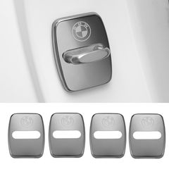 4x Καλύμματα Κλειδαριάς Πόρτας BMW – Ανοξείδωτο Ατσάλι με Λογότυπο BMW – χρώματος μαύρο τιτανίου
