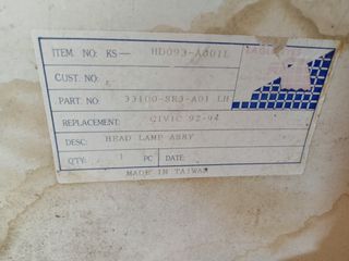 ΔΕΞΙ ΦΑΝΑΡΙ HONDA CIVIC EG 1992-1995-thumb-2