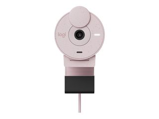 Logitech - Brio 300 Full HD webcam, Rose / Computers-thumb-3
