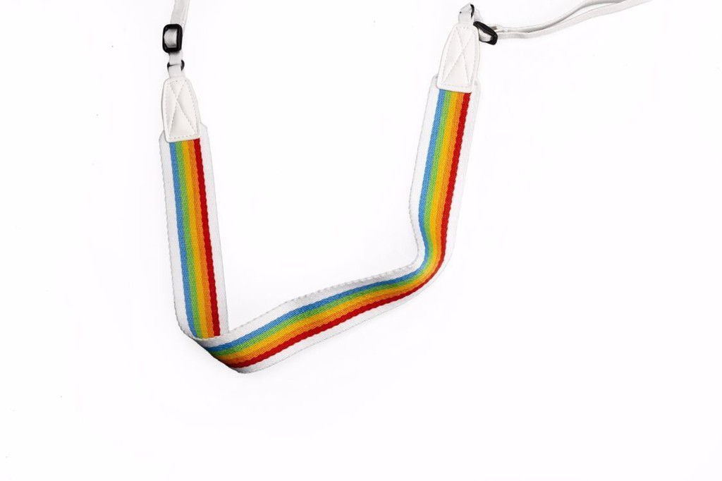 Polaroid - Camera Strap Flat For Polaroid Cameras - Rainbow White / Electronics