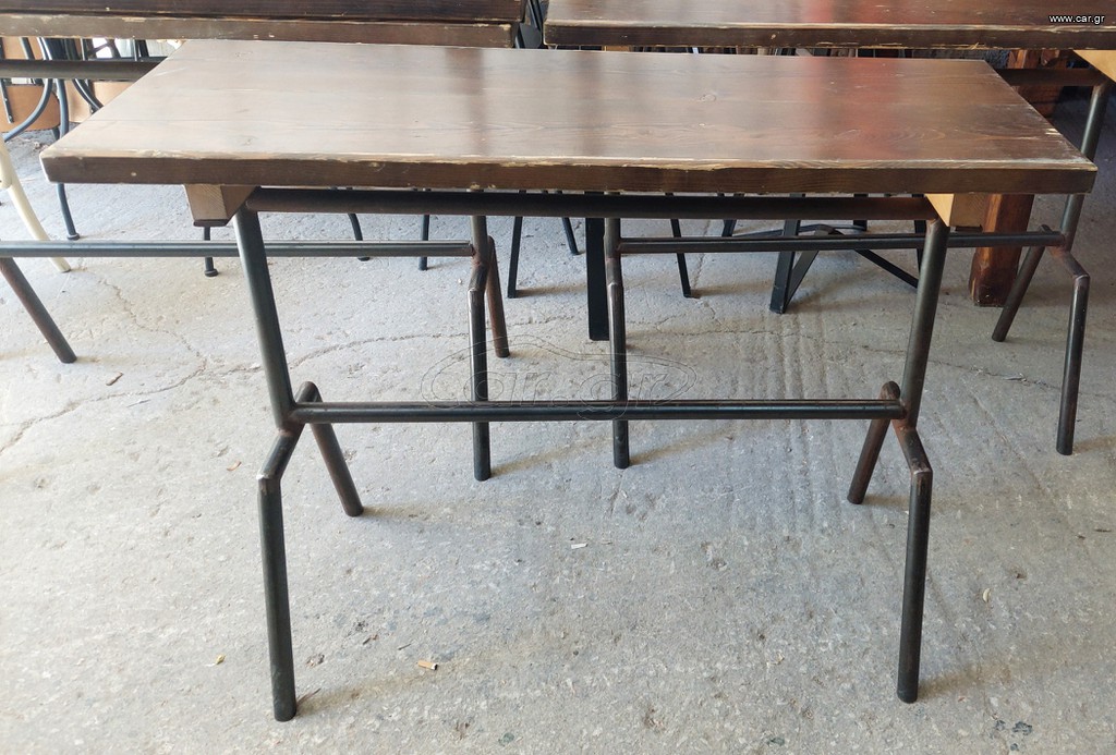 ΤΡΑΠΕΖΙ ΨΗΛΟ ΞΥΛΙΝΟ ΣΚΟΥΡΟ