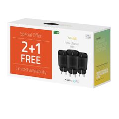 Hombli - Smart Socket (EU), Promo Pack 2+1, Black / Home and Kitchen