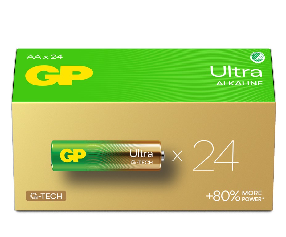 GP - 15A LR06 AA Powercase (24-Pack) - High-Performance Alkaline Batteries / Electronics