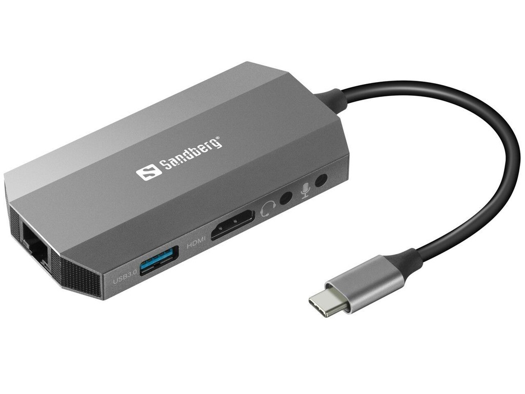 Sandberg - USB-C 6in1 Travel Dock / Computers