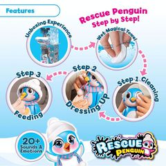 Silverlit - Rescue Penguin - Blue (88652)-thumb-2