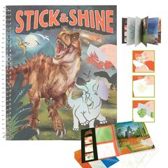 Dino World - Colouring Book Stick & Shine ( 0412473 ) / Toys