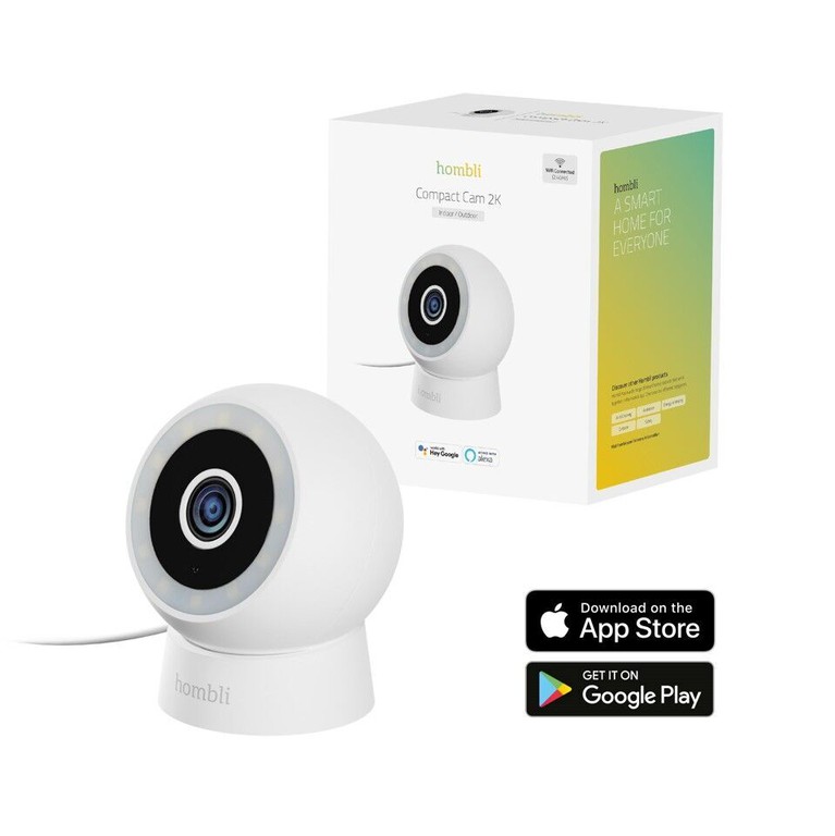 Hombli - Smart Outdoor/indoor Compact Cam, White / Electronics