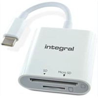 Integral (INCRSDMSD3-0-C) Integral USB-C SD & microSD Card Reader