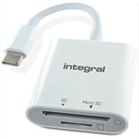 Integral (INCRSDMSD3-0-C) Integral USB-C SD & microSD Card Reader