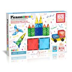 Picasso Tiles - Diamond Series Set (63 pcs) (PT63) / Toys