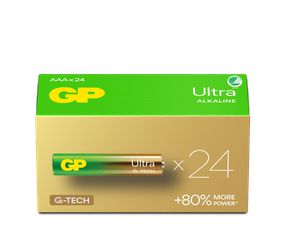 GP - Ultra Alkaline Battery, Size AAA, 24AU/LR03, 1.5V, 24-pack / Electronics