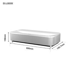 Epson - EH-LS800W Super-ultra-short-throw projector, White-thumb-1