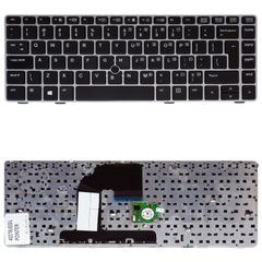 Πληκτρολόγιο - Laptop Keyboard για HP Elitebook 8470w 8460P 8460W 8470p ProBook 6460b 6465b 6470b 6475b 686300-001 702649-001 641834-001 700945-001 US Pointer Black Silver Frame ( Κωδ.40279USSILPOINTE