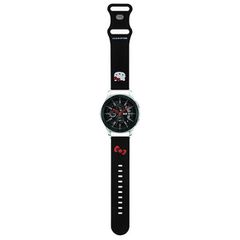 Hello Kitty Silicone Kitty Head strap universal 22mm - black