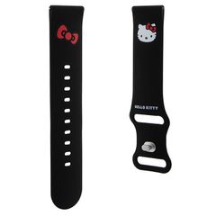 Hello Kitty Silicone Kitty Head strap universal 22mm - black-thumb-2