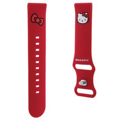 Hello Kitty Silicone Kitty Head strap universal 22mm - red-thumb-2
