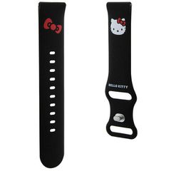 Hello Kitty Silicone Kitty Head strap universal 20mm - black-thumb-2